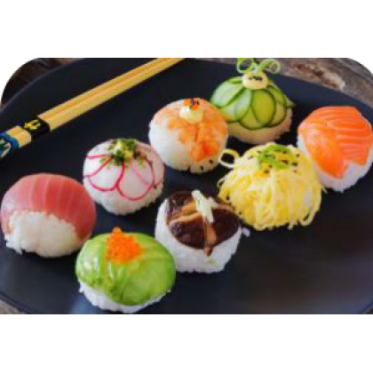 SU14 Sushi ronde assortiment (6 pièces)